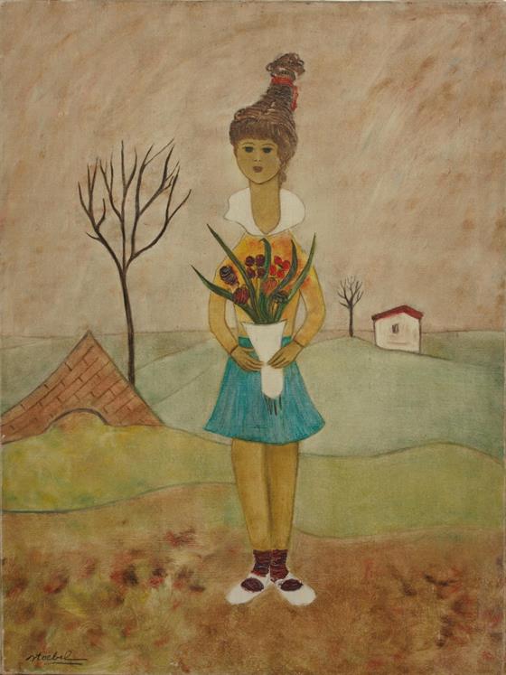Děvčátko s vázou