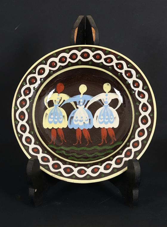 Keramický talíř - 3 ženy