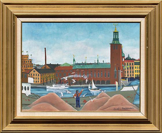 Pohled na Stockholmskou radnici
