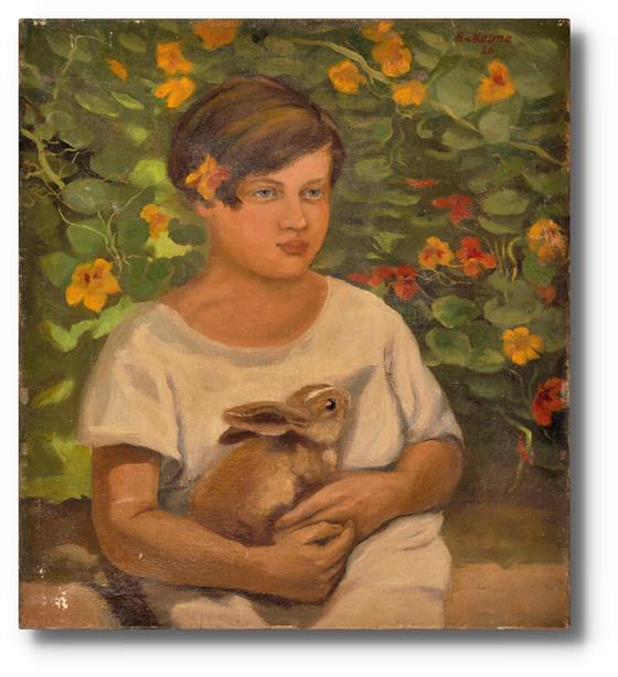 M. Malina - Dívka s králíkem