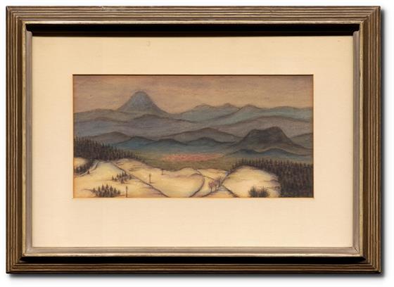 Horská krajina v zimě