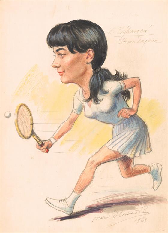 Tenistka L. Sýkorová (Slovan Dejvice)