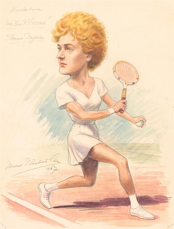 Tenistka Eva Klosová (Slovan Dejvice)