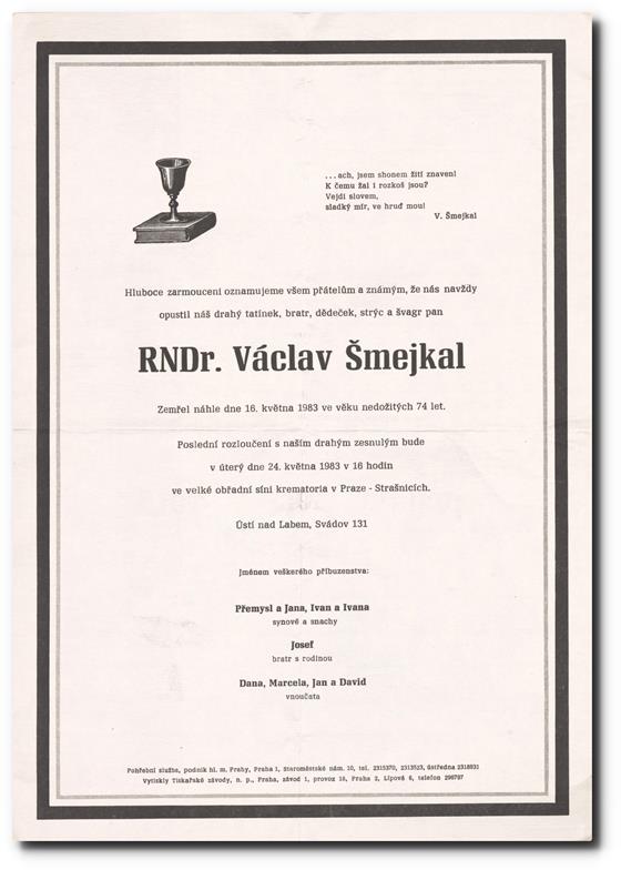 RNDr. Václav Šmejkal