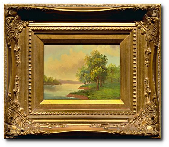 Na břehu pod stromy