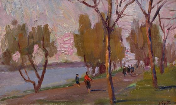 Podzimní stromy u Labe