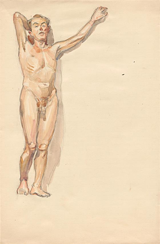 Mužský stojící akt č.41