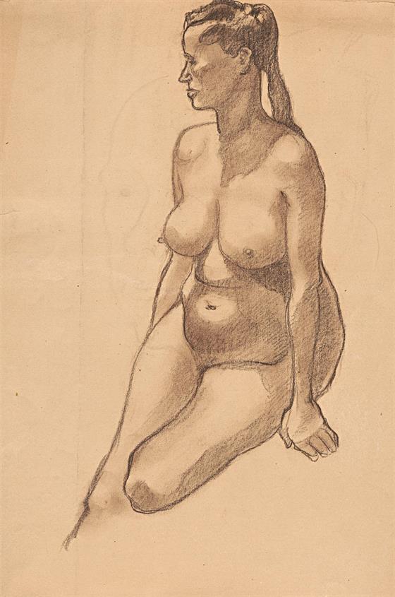 Akt, oboustranná kresba