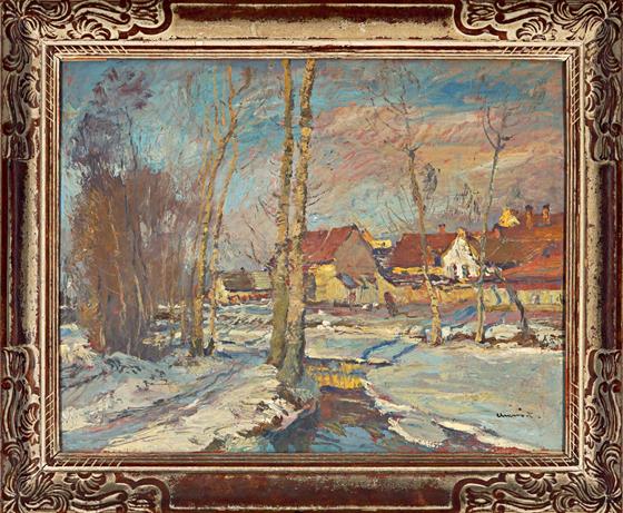 Potok v zimě - L formát