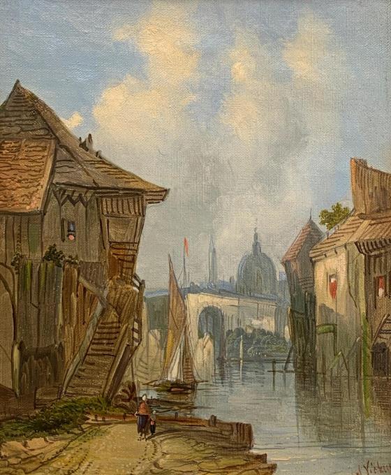 Vodní kanál ve městě I.