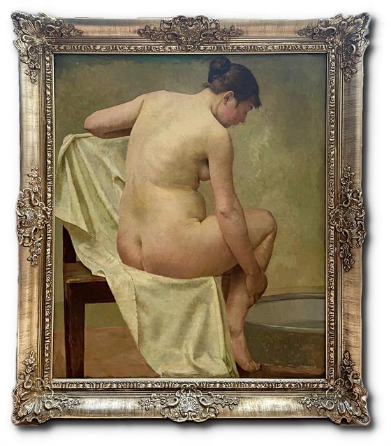 Sedící akt XL formát