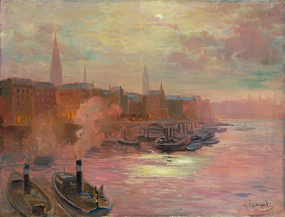 Přístaviště parních člunů - K. Kaufman