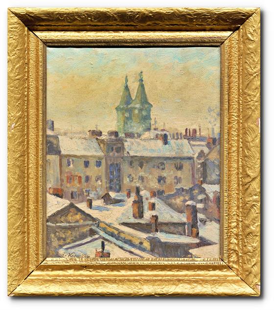 Zasněžené střechy