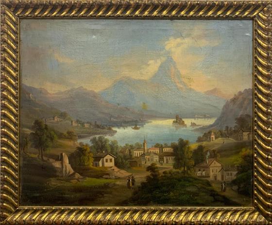 Letní den v horského zátoce