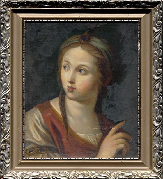 Děvče se zapletenými copánky