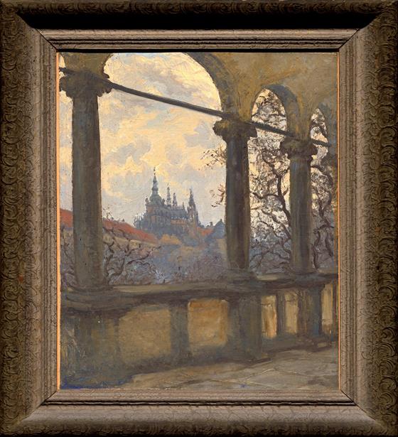 Richard Přikryl - Pohled na Pražský hrad