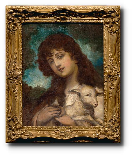 Portrét ženy s beránkem