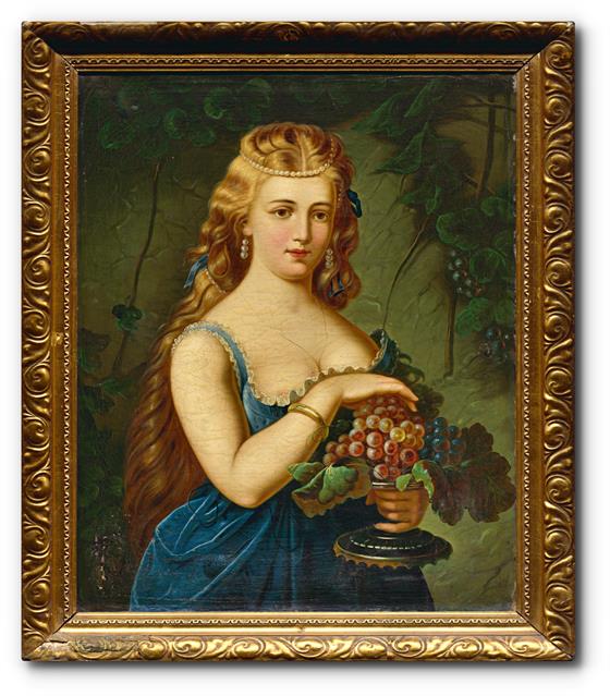 Dívka s hroznovým vínem