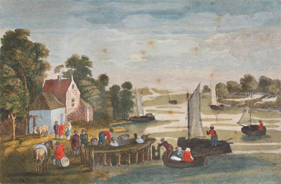 Vesnice na řece Meuse