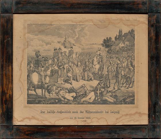 Der heilige Augenblick nach der Völkerschlacht bei Leipzig