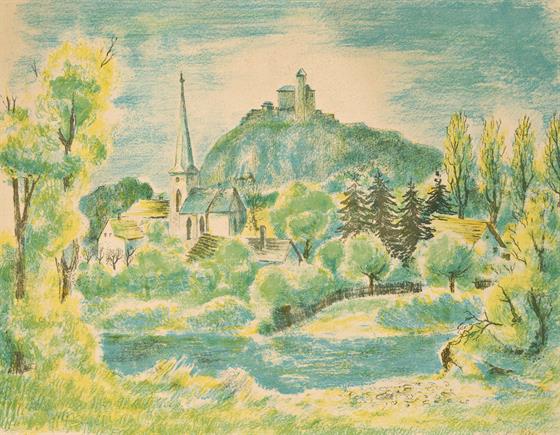 Pohled na Kunětickou horu