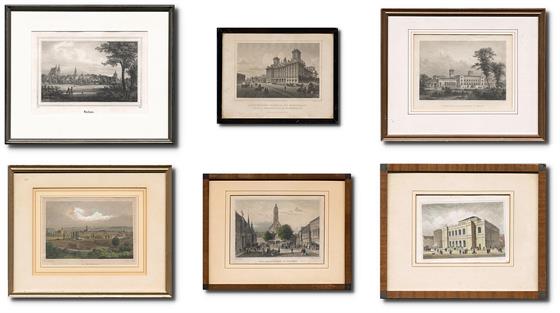 Městské motivy III., konvolut 6ks