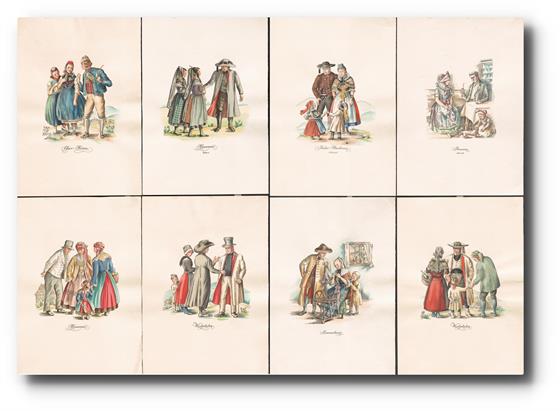 Etnografie, konvolut 8ks