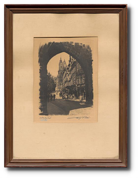 Pohled na chrám sv. Mikuláše z ulice Mostecká