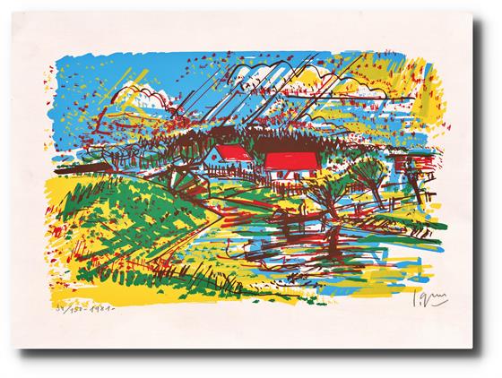 Domky v zátoky Labe