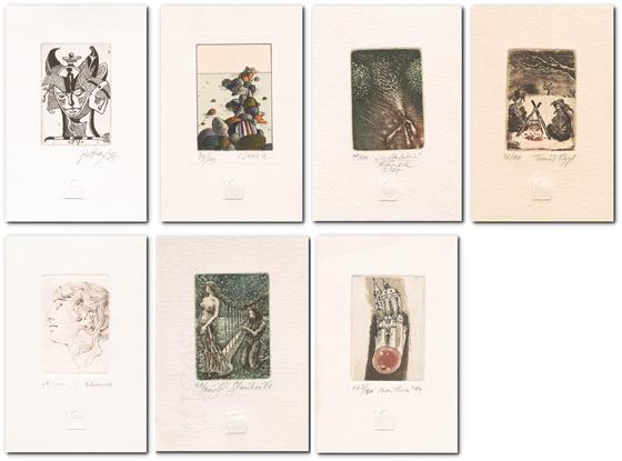 Různorodé motivy, konvolut 7ks