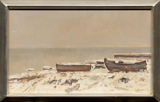 Čluny na pobřeží