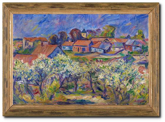 Rozkvetlé jabloně XL formát