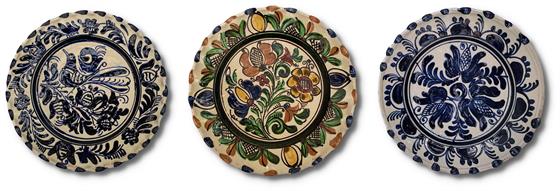 Ozdobné talíře - 3 kusy