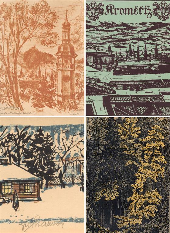 Konvolut 4 kusů grafik