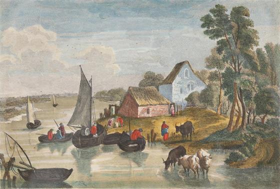 Osada na řece Meuse