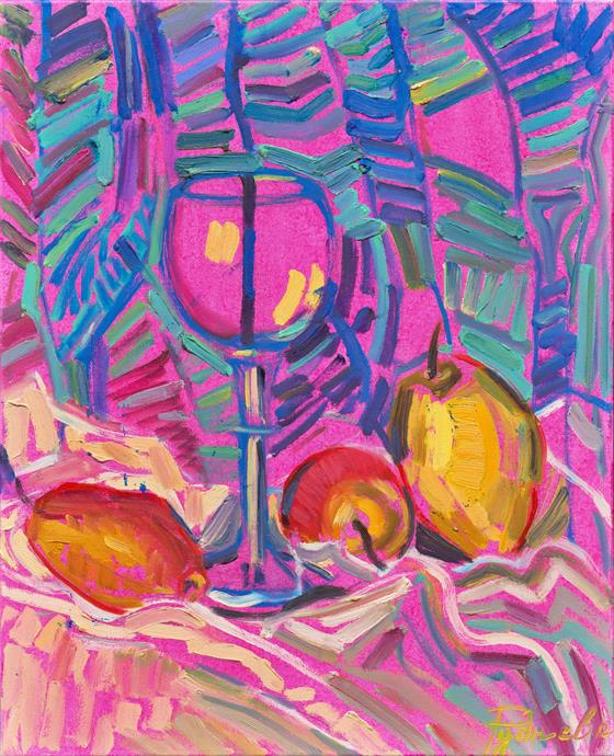 Zátiší se sklenicí