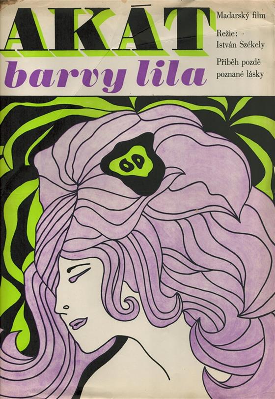 Akát barvy lila